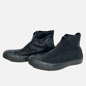 Converse Chuck Taylor Allstar Shroud Sting Ray High Top Zip Up Sneakers Leather